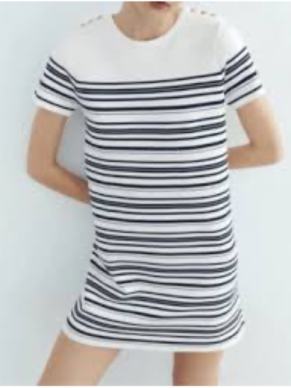 Zara Striped Knit Minidress